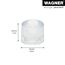 Bodentürstopper 'Vulkano EH 2054' Vollgummi transparent Ø 30 x 24 mm