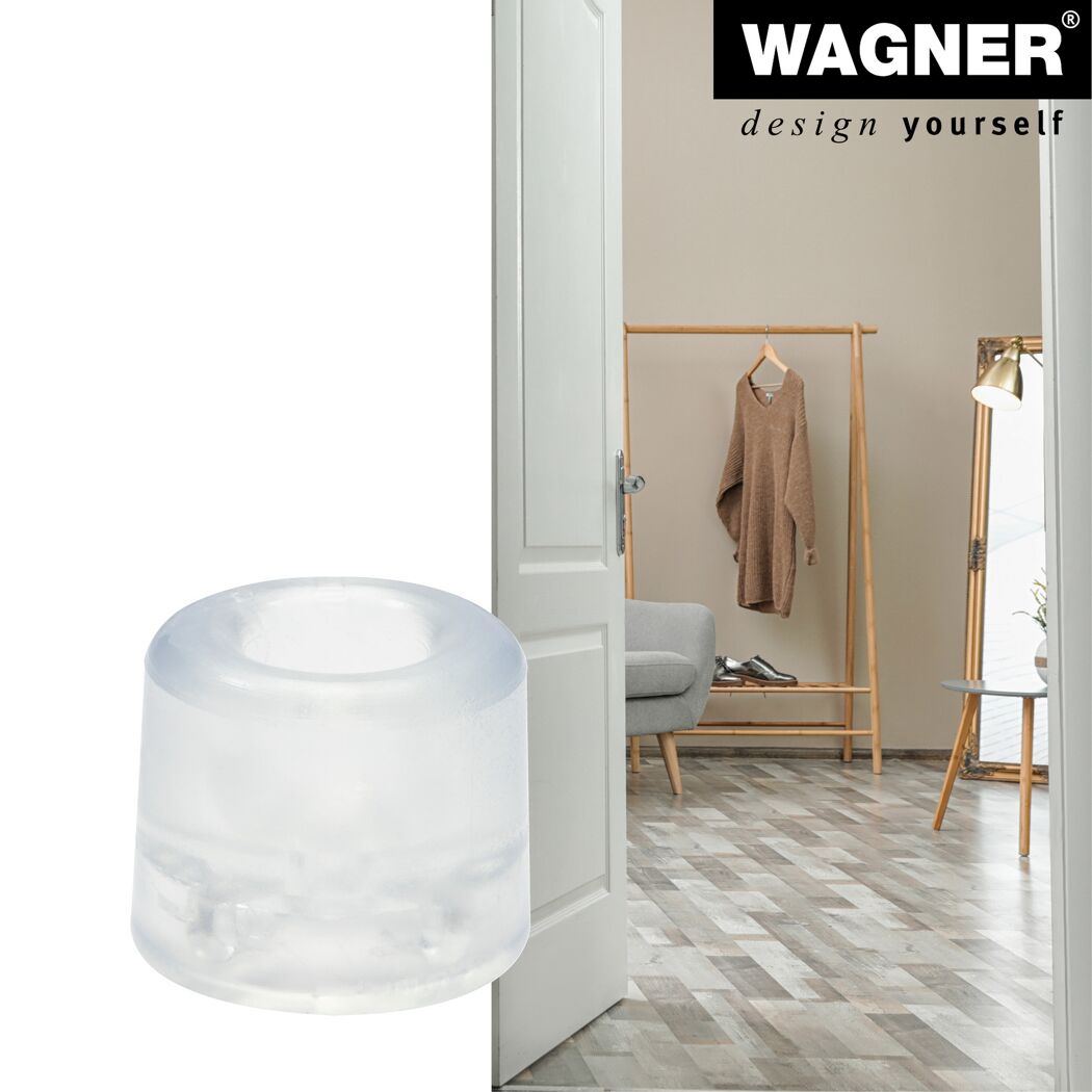 Bodentürstopper 'Vulkano EH 2054' Vollgummi transparent Ø 30 x 24 mm