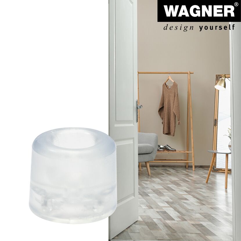 Bodentürstopper 'Vulkano EH 2054' Vollgummi transparent Ø 30 x 24 mm