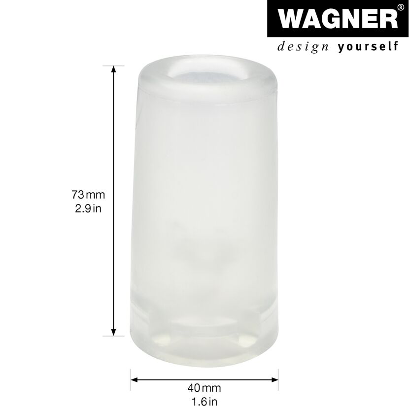 Bodentürstopper 'Vulkano EH 2074' Vollgummi transparent Ø 40 x 72 mm