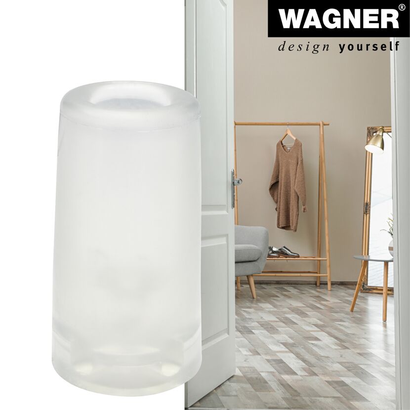Bodentürstopper 'Vulkano EH 2074' Vollgummi transparent Ø 40 x 72 mm