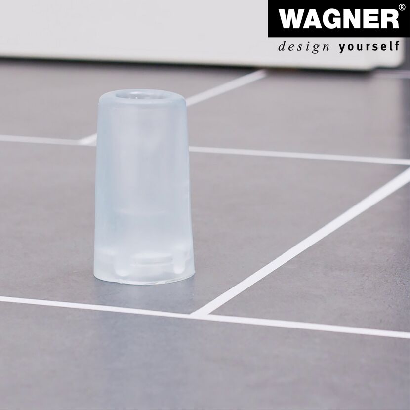 Bodentürstopper 'Vulkano EH 2074' Vollgummi transparent Ø 40 x 72 mm
