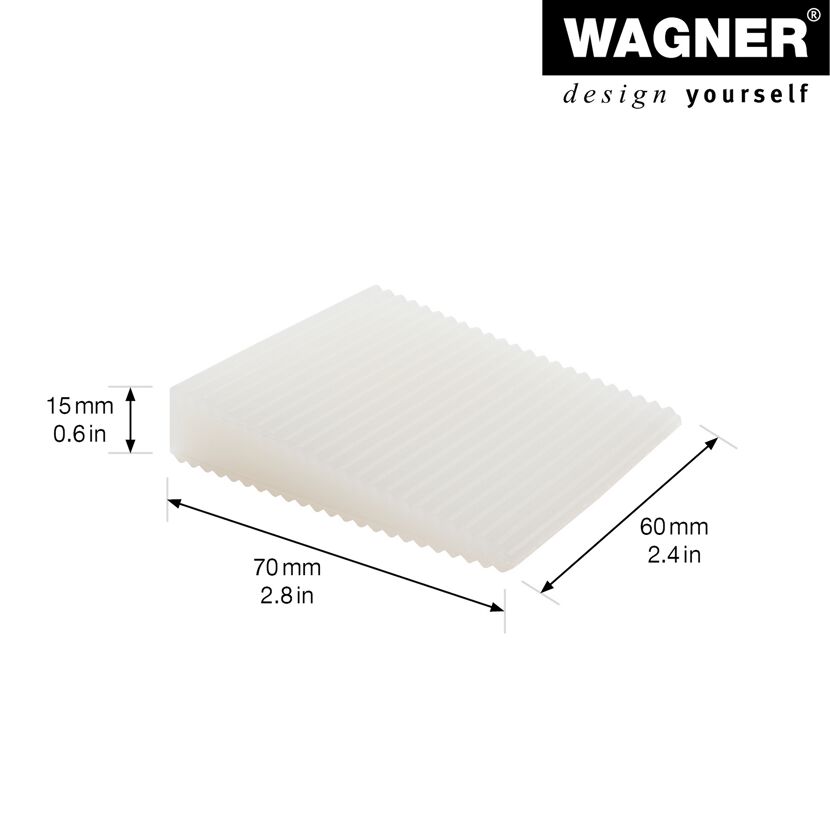 Türkeil 'EH 6925' Vollgummi weiß 70 x 15 mm 2 Stück