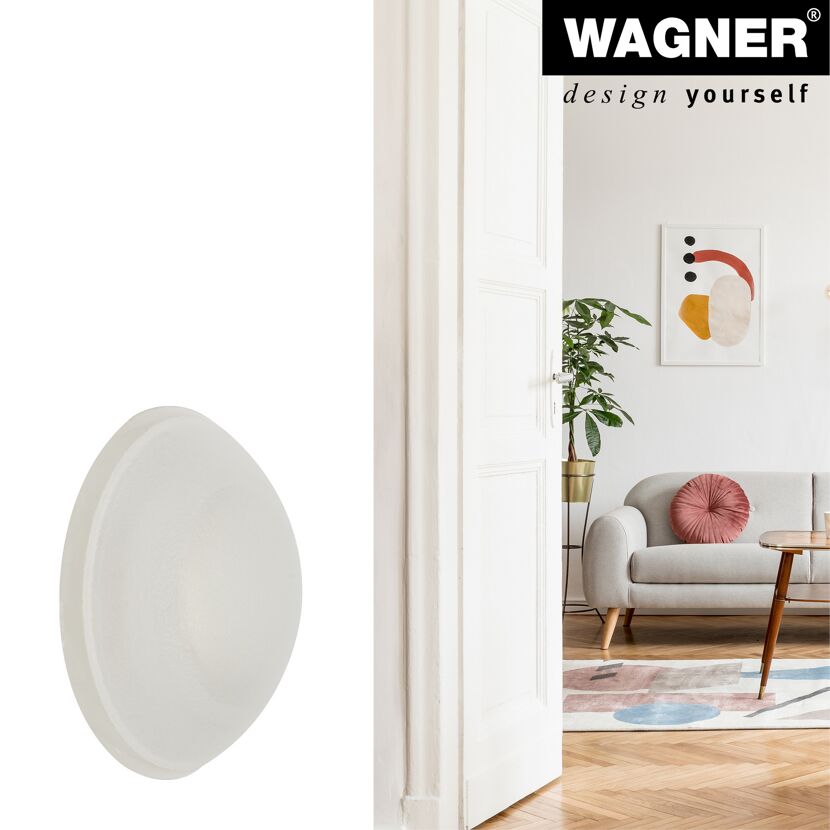 Wandpuffer 'EH 2341' Kunststoff transparent Ø 40 mm 2 Stück