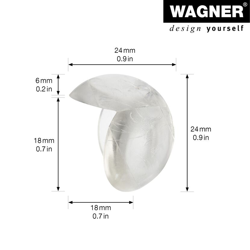 Eckkantenschutz-Set 'EH 2220' Kunststoff transparent 24 x 24 mm 4 Stück