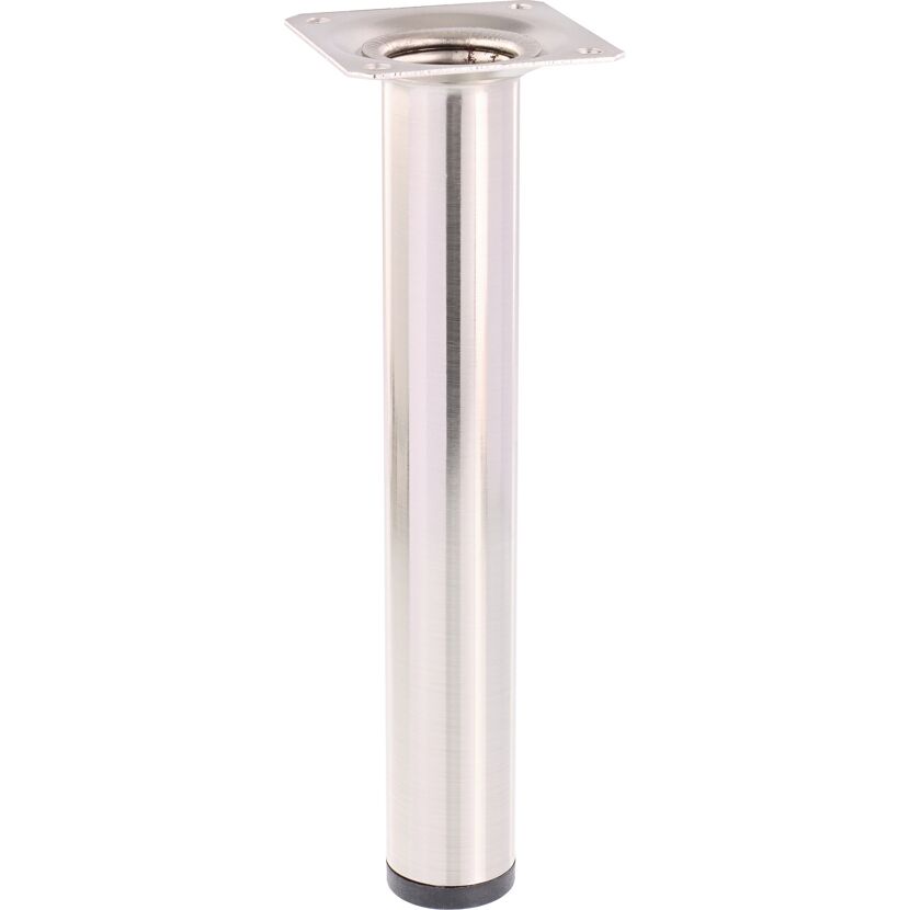 Möbelbein 'Classic ST 1120' Stahl edelstahlfarben Ø 30 x 200 mm