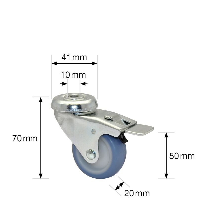 Lenkrolle mit Rückenloch 'Eco' Tragkraft 50 kg