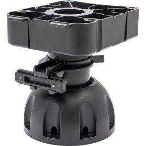 Küchen-Sockelverstellfuß 'ST 0392' Kunststoff schwarz Ø 78 x Höhe 100 - 118 mm