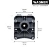 Küchen-Sockelverstellfuß 'ST 0392' Kunststoff schwarz Ø 78 x Höhe 100 - 118 mm