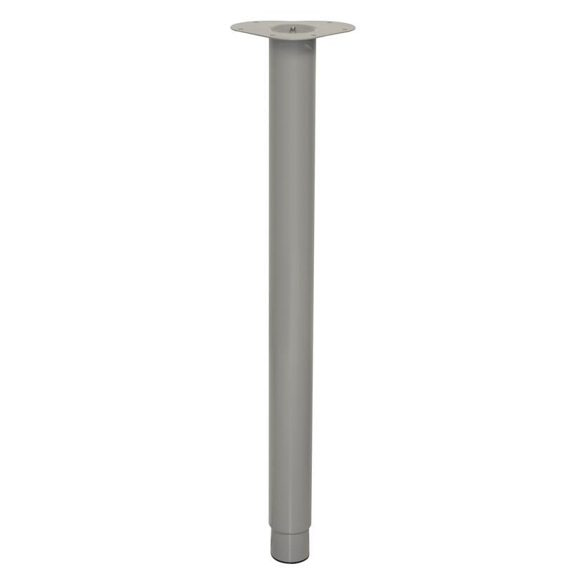 Möbelbein 'Telescope ST 1818' Industriestahl grau ausziehbar Ø 60 x 700 - 1070 mm