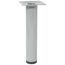 Möbelbein 'Telescope ST 1827' Industriestahl aluminiumfarben ausziehbar Ø 30 x 160 - 250 mm