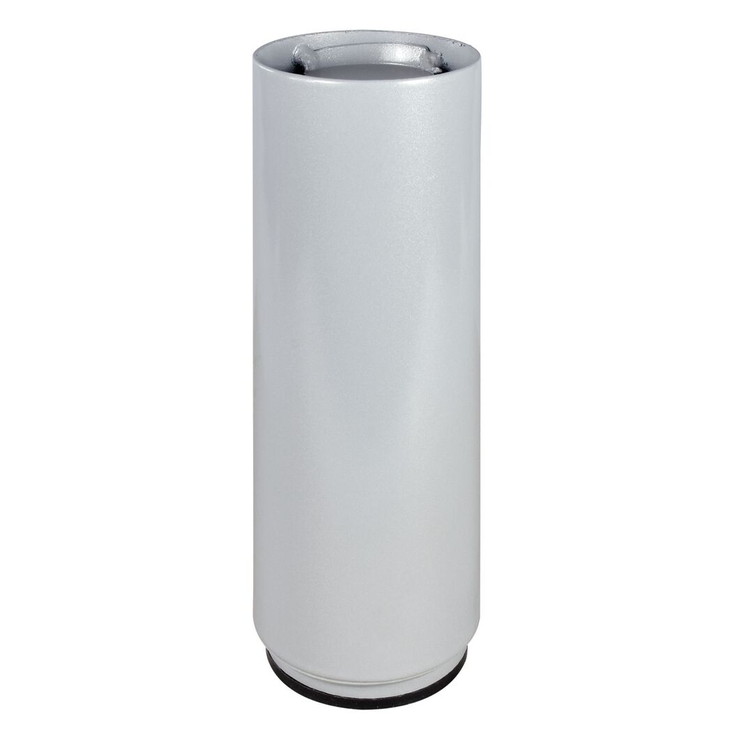 Möbelbein 'Telescope ST 1819' Industriestahl aluminiumfarben Ø 60 x 160 - 250 mm