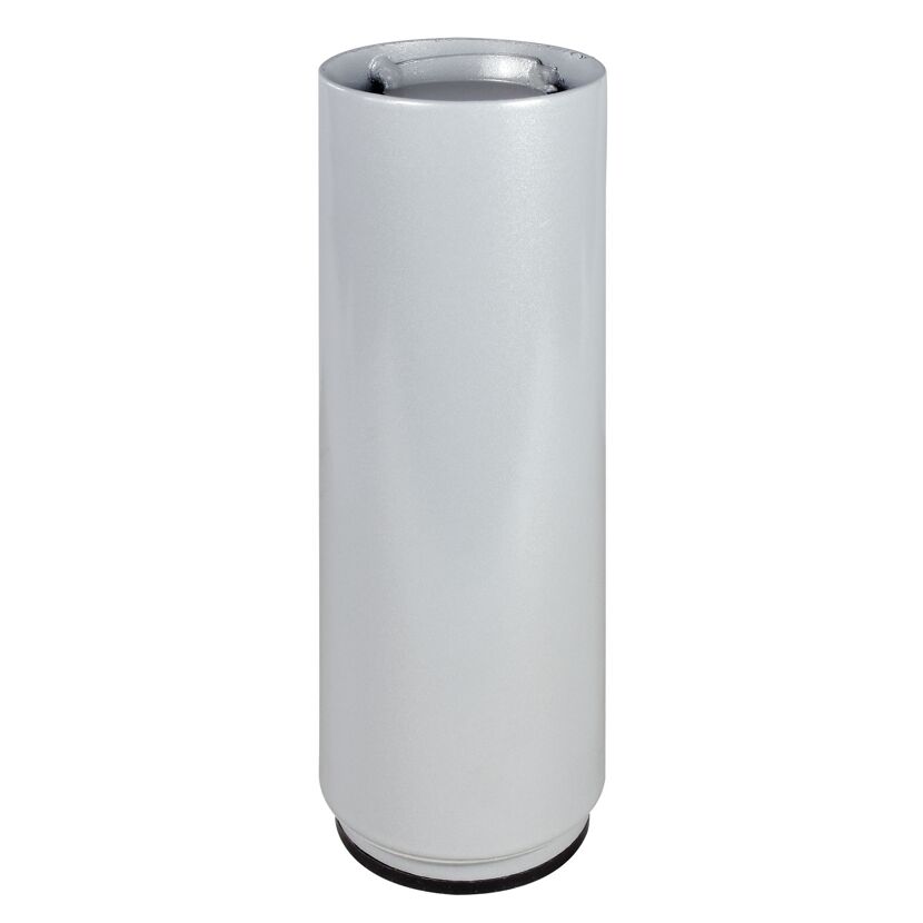 Möbelbein 'Telescope ST 1819' Industriestahl aluminiumfarben Ø 60 x 160 - 250 mm