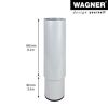 Möbelbein 'Telescope ST 1819' Industriestahl aluminiumfarben Ø 60 x 160 - 250 mm