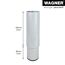 Möbelbein 'Telescope ST 1819' Industriestahl aluminiumfarben Ø 60 x 160 - 250 mm