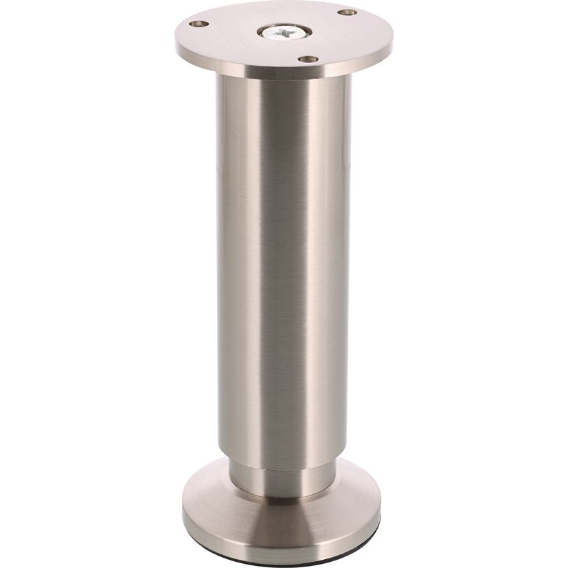 Möbelbein 'Design ST 0380' Stahl edelstahlfarben Ø 38 x 150 - 168 mm