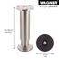 Möbelbein 'Design ST 0380' Stahl edelstahlfarben Ø 38 x 150 - 168 mm