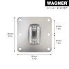 Wagner U-Designrahmen Edelstahl-Optik