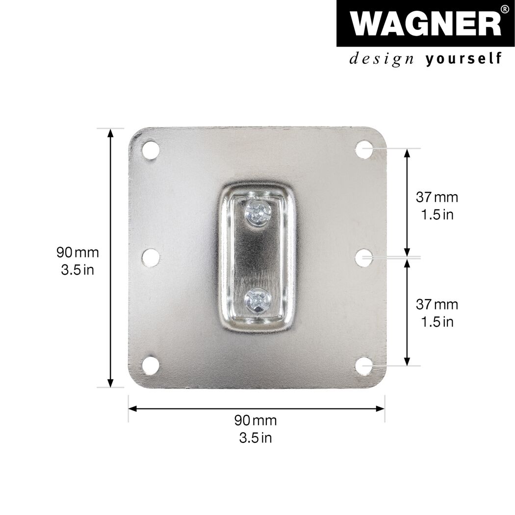Wagner U-Designrahmen Edelstahl-Optik