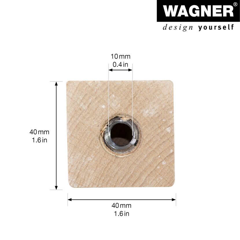 Möbelbein 'Wood ST 7810' Buchenholz natur 40 x 40 x 100 mm