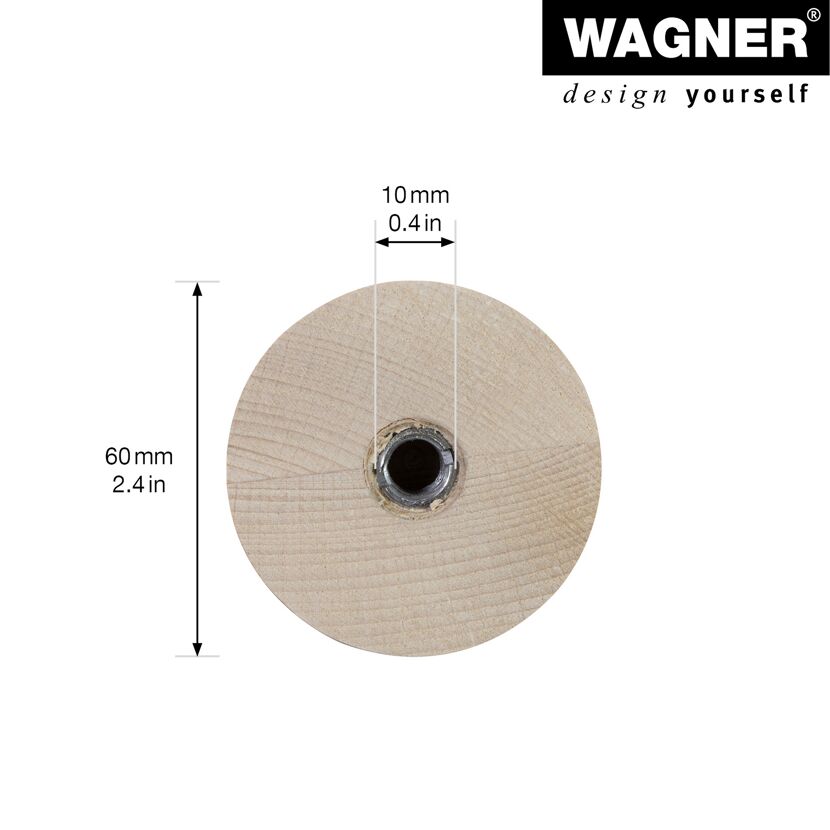 Wagner Designfuss Classic Buche Ø60mm
