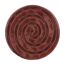 Roter Knopf mit Spiralmuster
