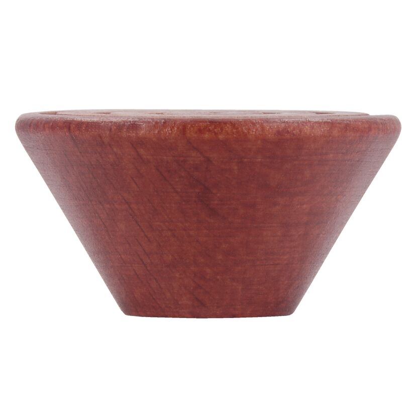 Roter Möbelknopf aus Holz