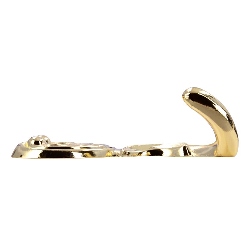 Goldener Wandhaken in Seitenansicht