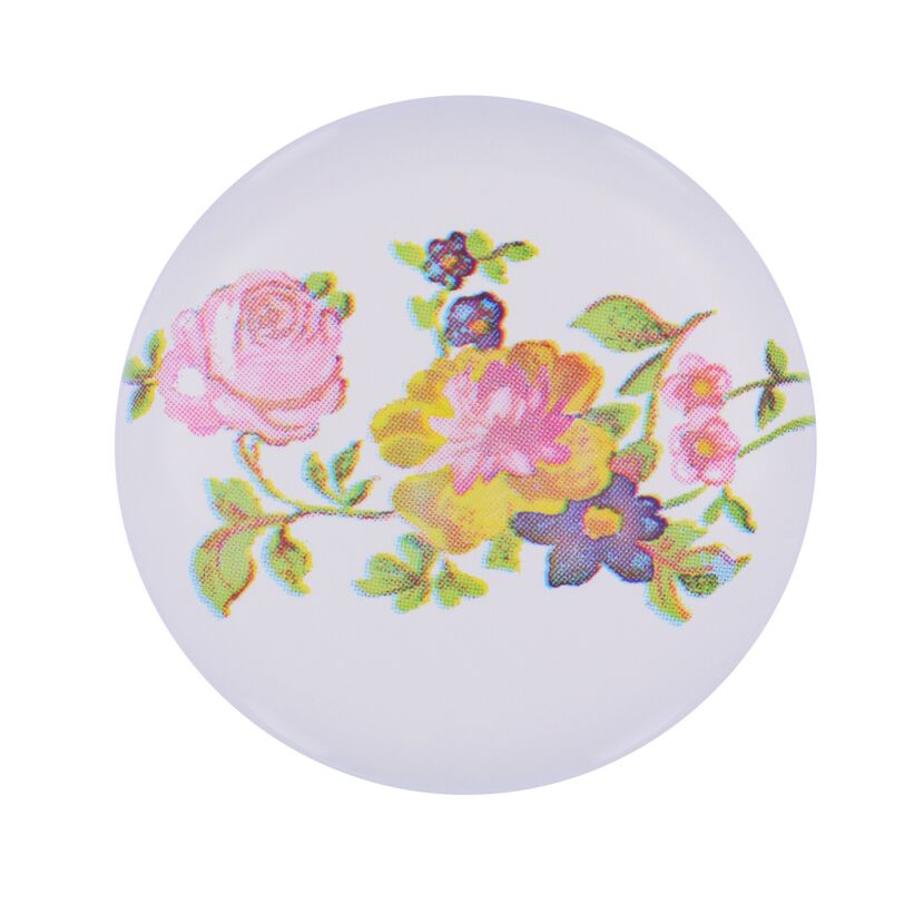 Knopf mit Blumenmuster