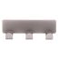 Nickel matte Hakenleiste mit drei Haken