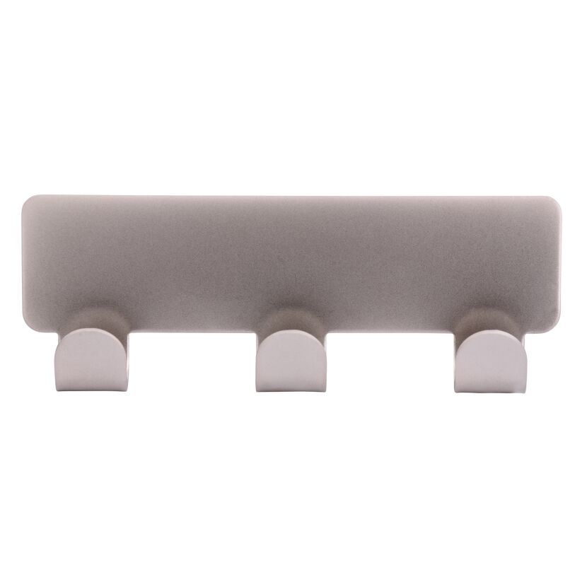 Nickel matte Hakenleiste mit drei Haken