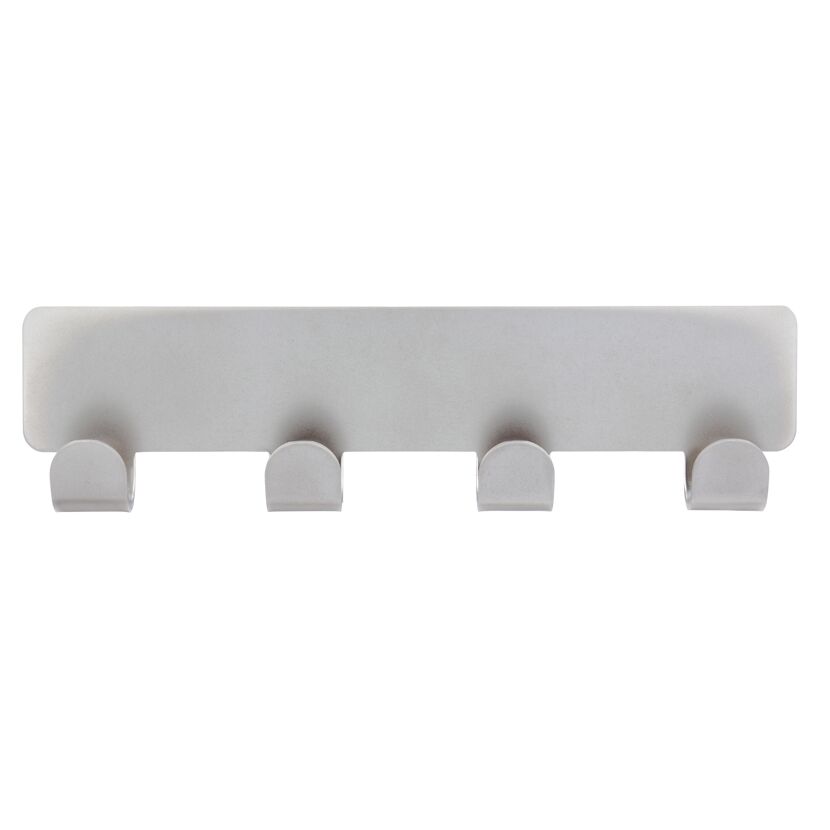 Nickel matte Hakenleiste mit vier Haken