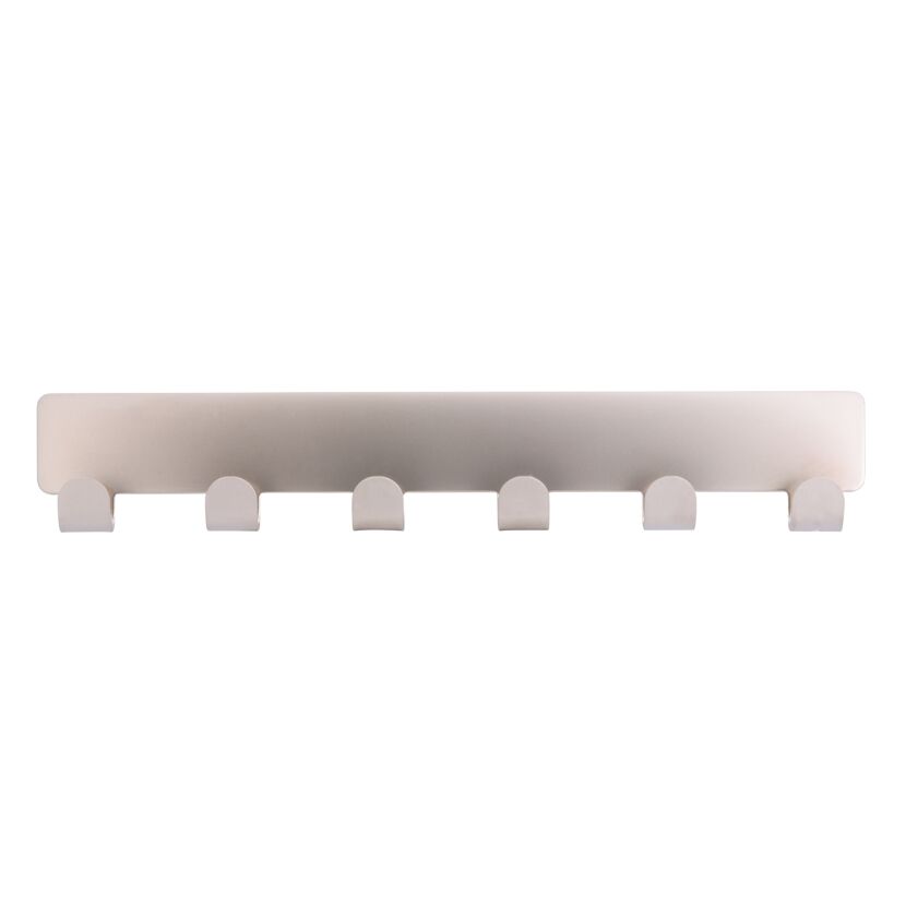 Nickel matte Hakenleiste mit sieben Haken