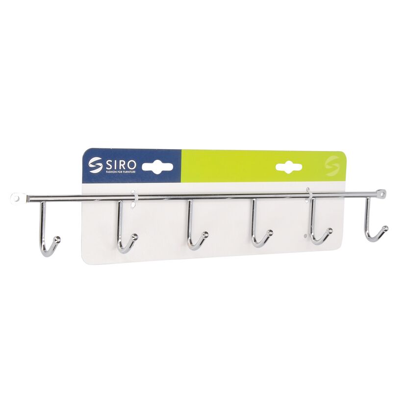 Hakenleiste '2081' Druckguss 42 x 5,3 x 3,2 cm, 6 Haken