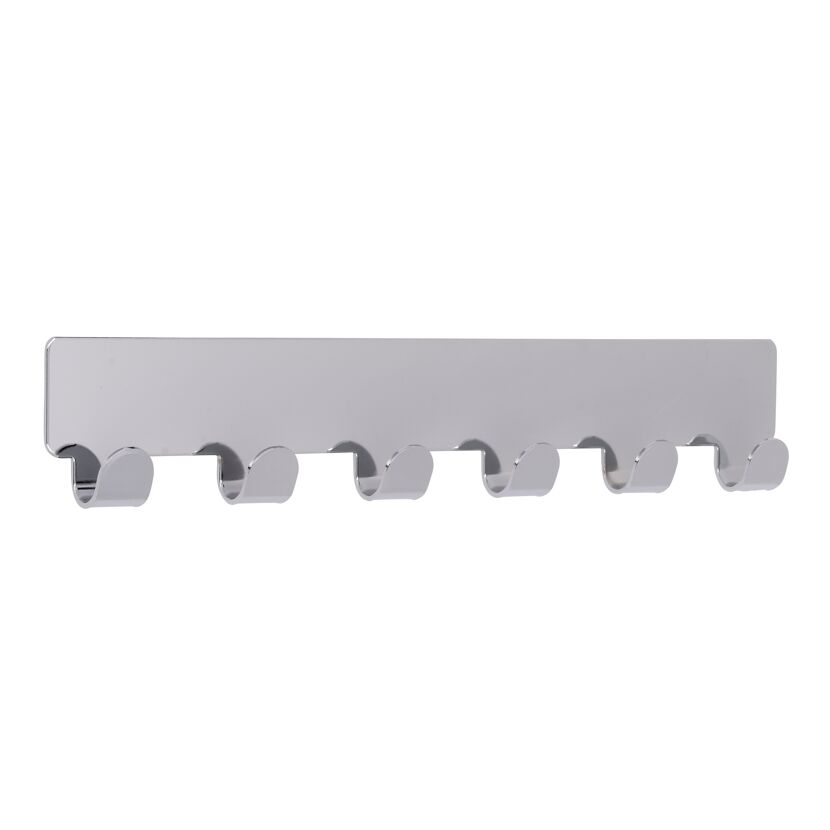 Hakenleiste '2178' Druckguss selbstklebend 24 x 4,1 x 1,6 cm, 6 Haken