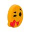 Gelbes Smiley mit herausgestreckter Zunge und Herz