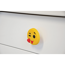 Verkleinertes Bild von Möbelknopf 'Emoji Smiley H243' Kunststoff 5,1 x 5,2 x 2,5 cm Ø Sockel 1,3 cm