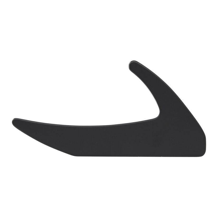 Schwarzer Wandhaken