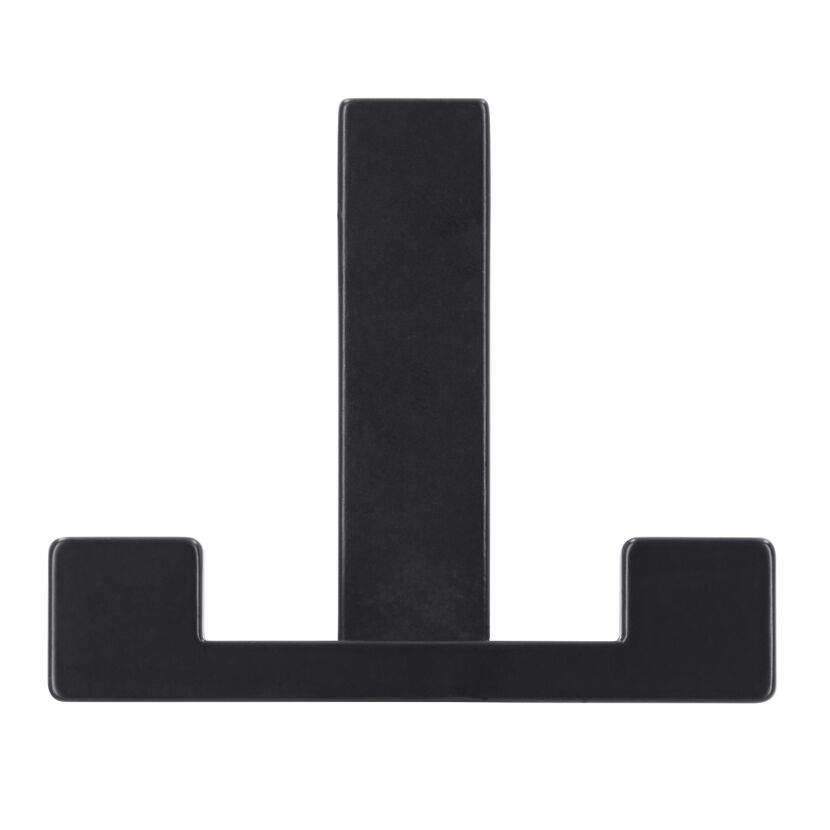 Schwarzer Wandhaken