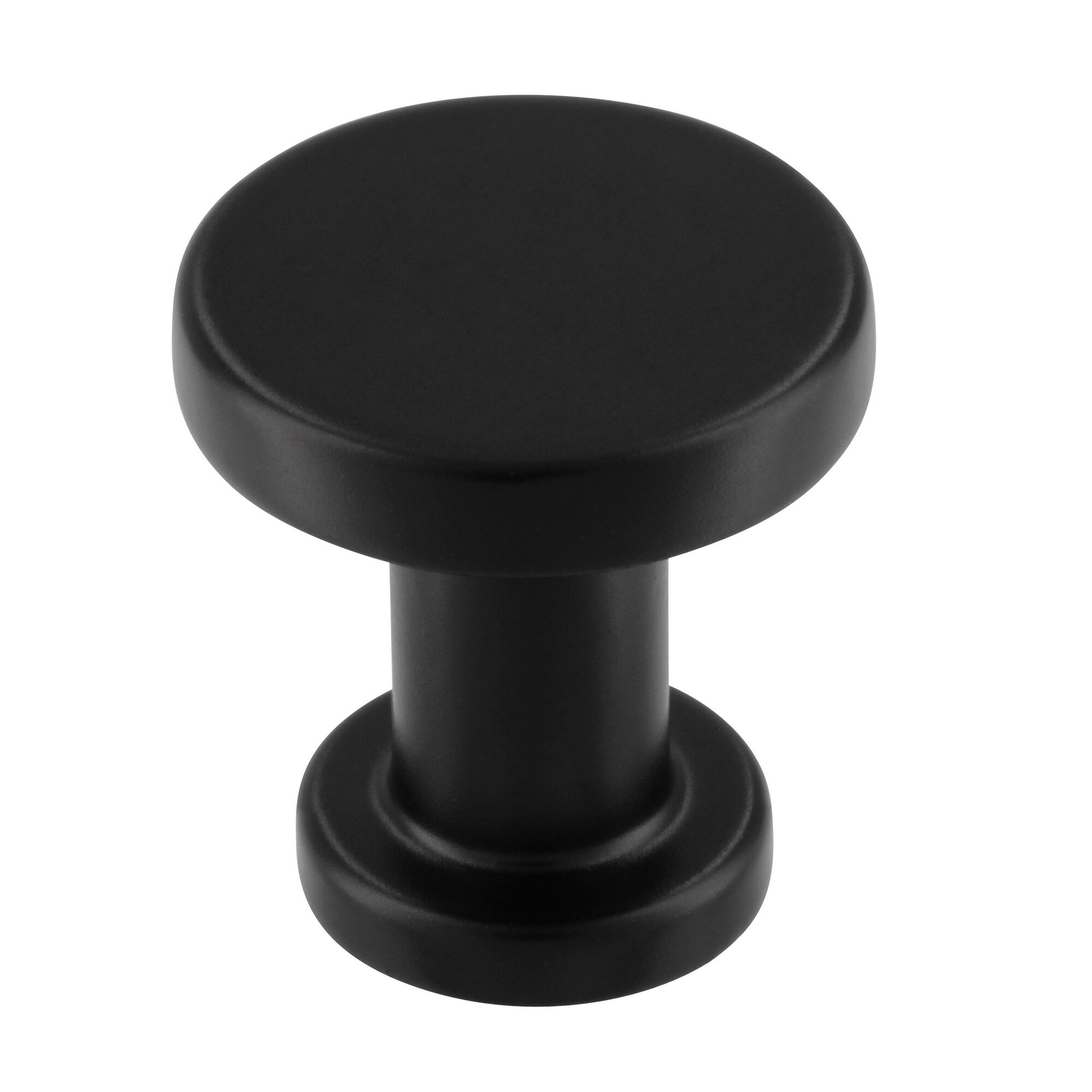 Schwarzer Möbelknopf