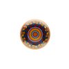 Runder Möbelknopf Mandala orange