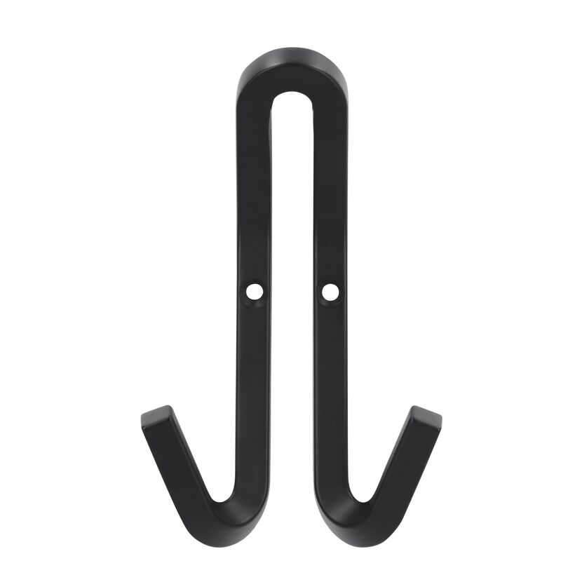 Schwarzer Wandhaken