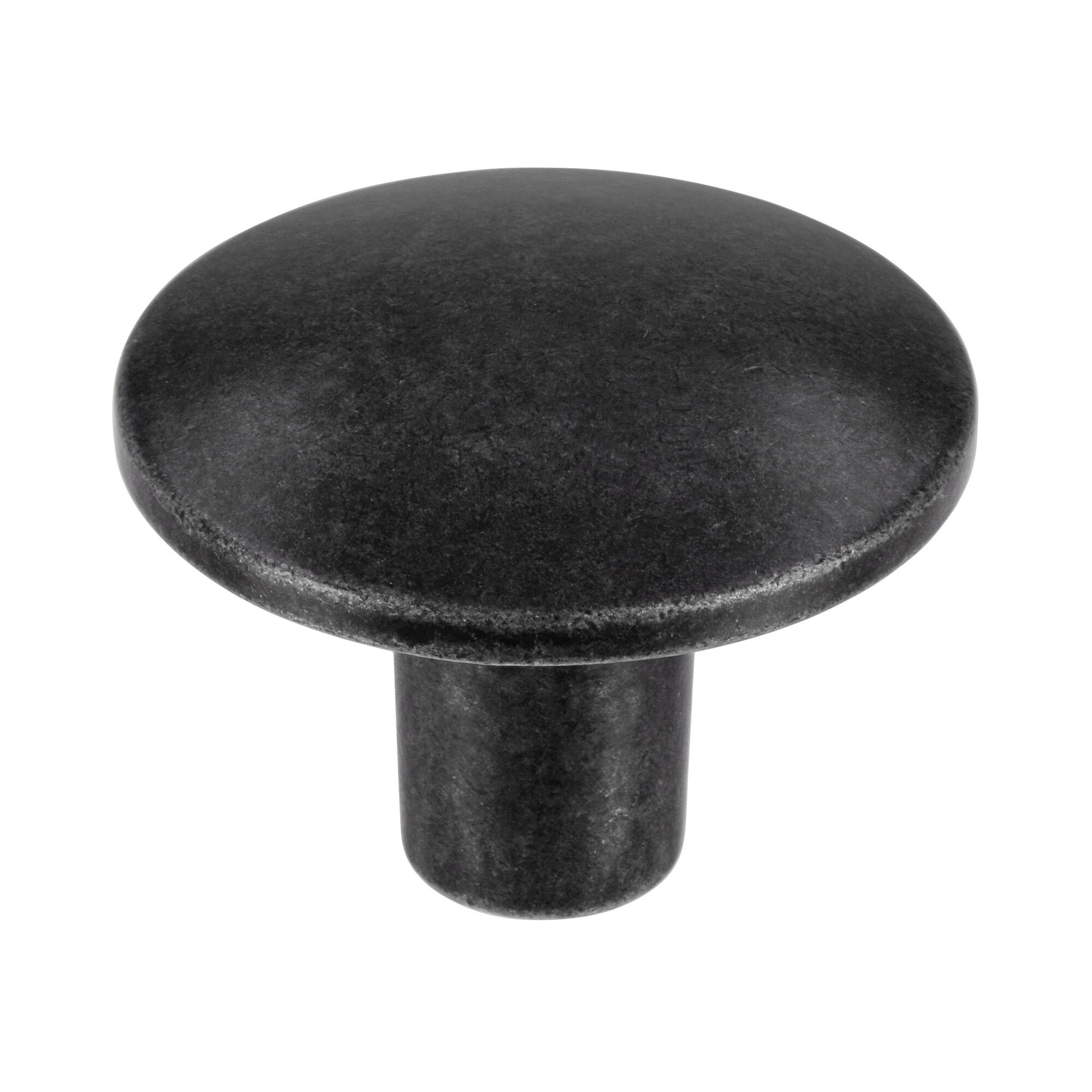 Schwarzer Möbelknopf