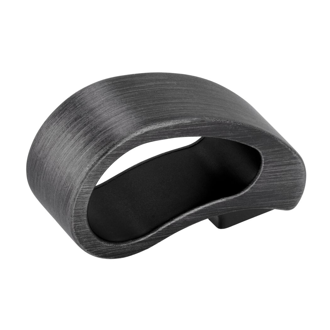 Schwarzer Möbelknopf