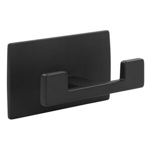 Doppelhaken '2622' Metall schwarz matt selbstklebend 7,2 x 3,1 x 4 cm