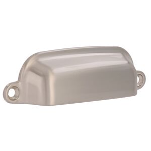 Muschelgriff '2296' Metall edelstahlfarben 9,8 x 1,7 x 2,7 cm