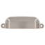 Muschelgriff '2296' Metall edelstahlfarben 9,8 x 1,7 x 2,7 cm