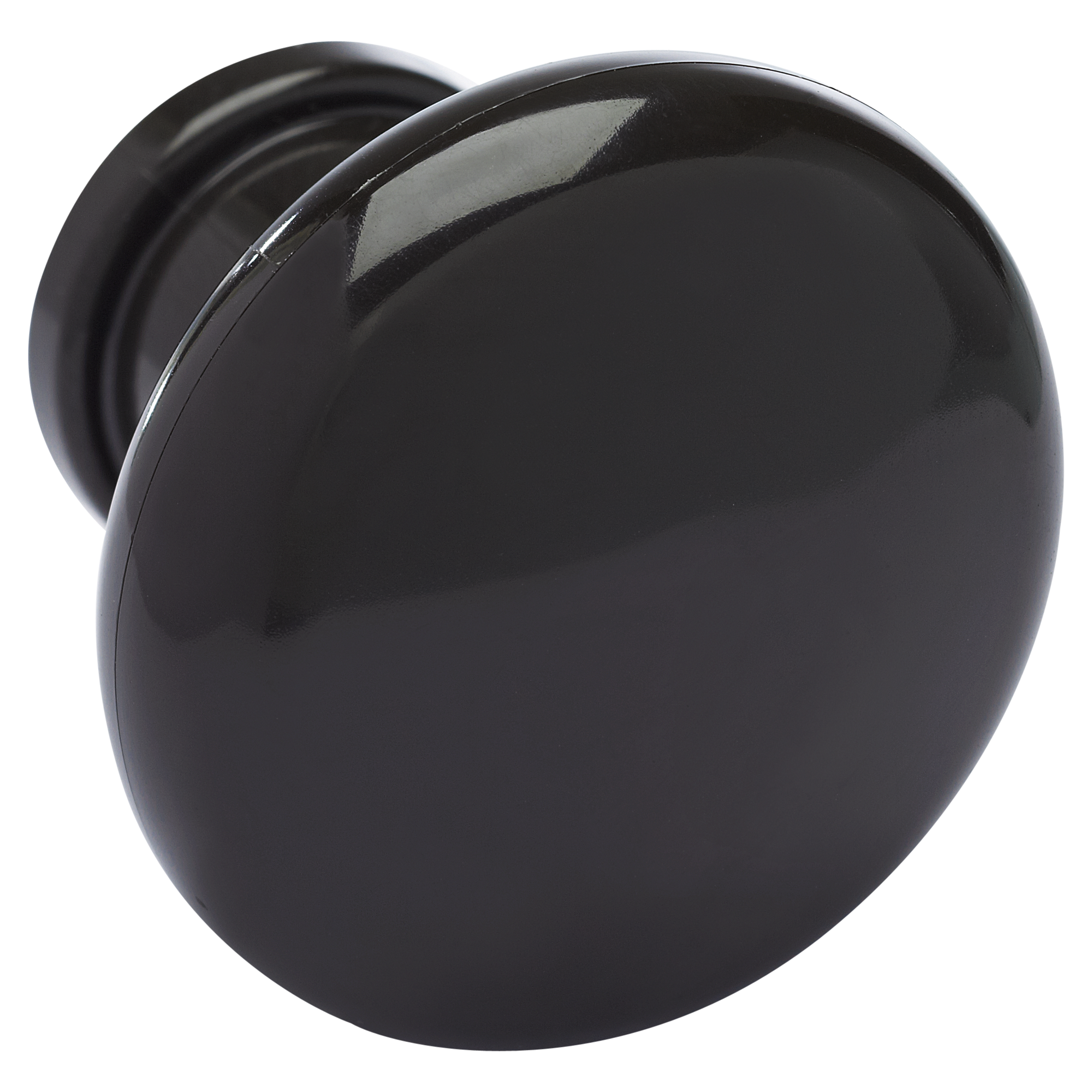 Siro Möbelknopf rund schwarz