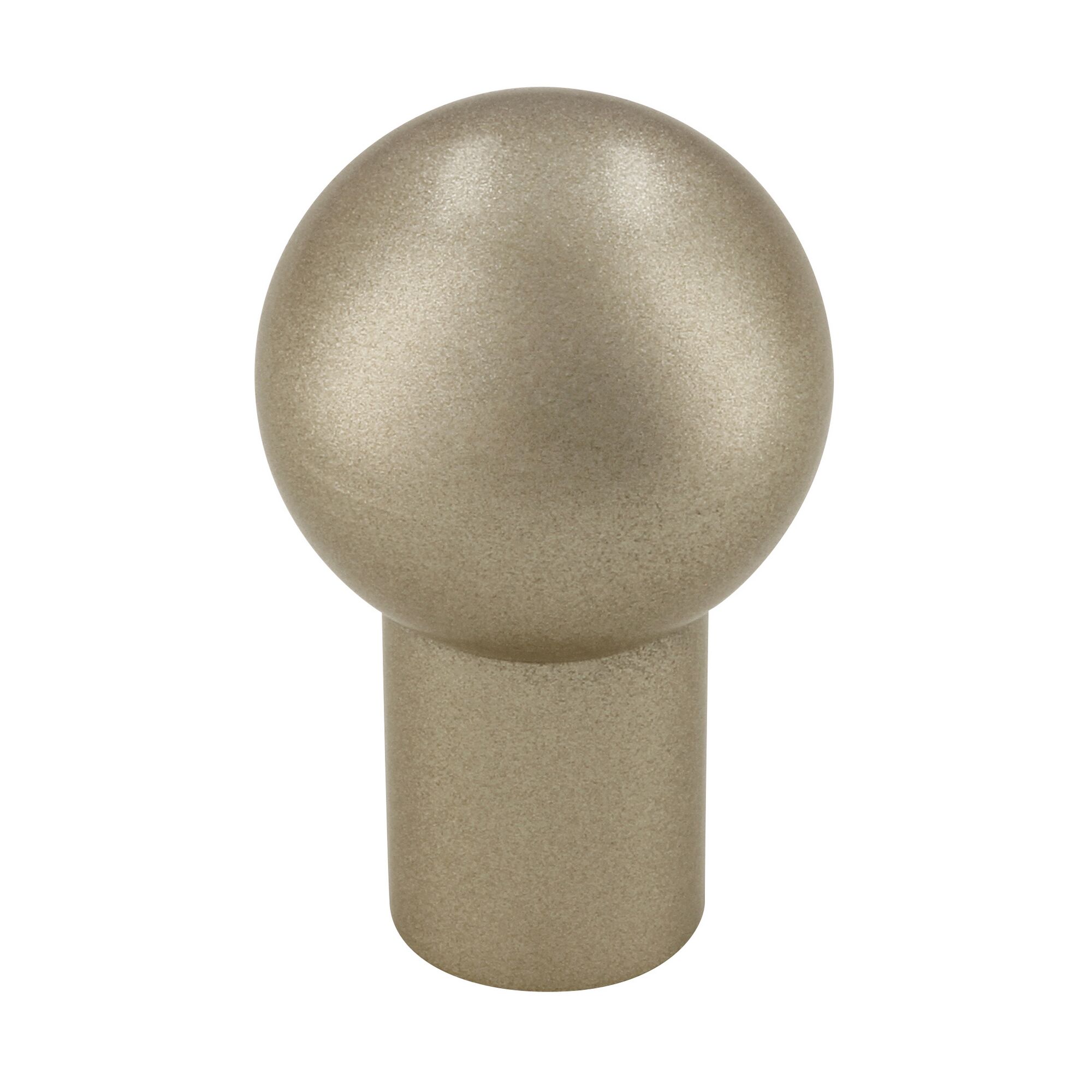 Runder Möbelknopf in Nickel