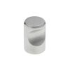 Möbelknopf aus Metall, rund, silber